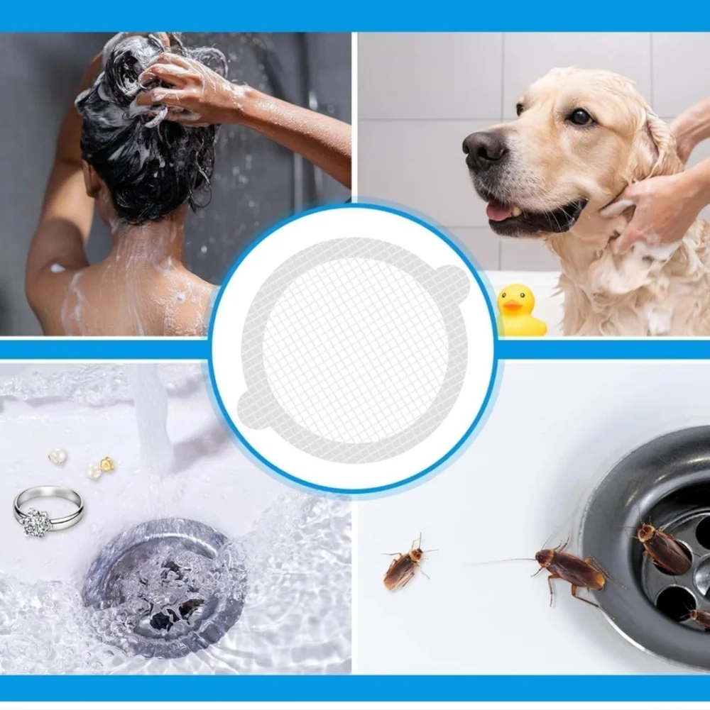 35 Pack Disposable Shower Drain Hair Catcher Stickers